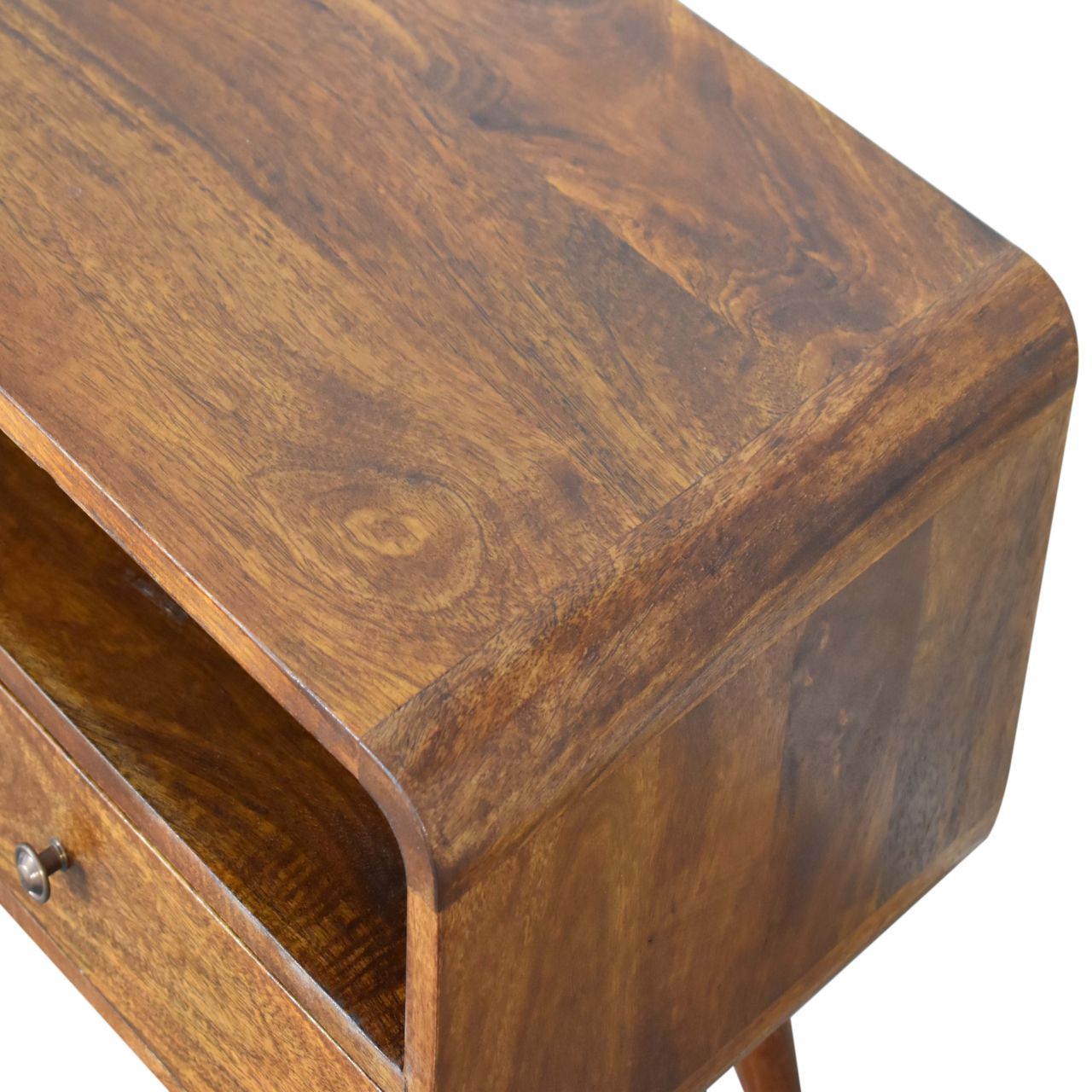 Curve Chestnut Cable TV Unit - Image 5