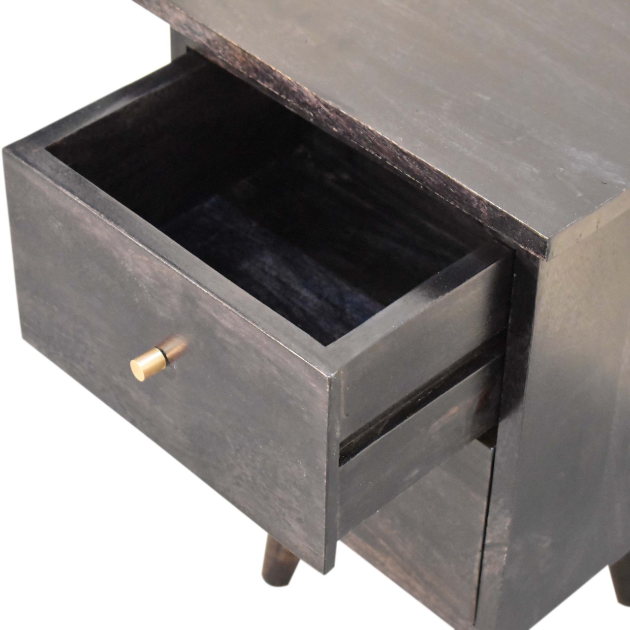 Black Hand Painted Bedside - Image 6