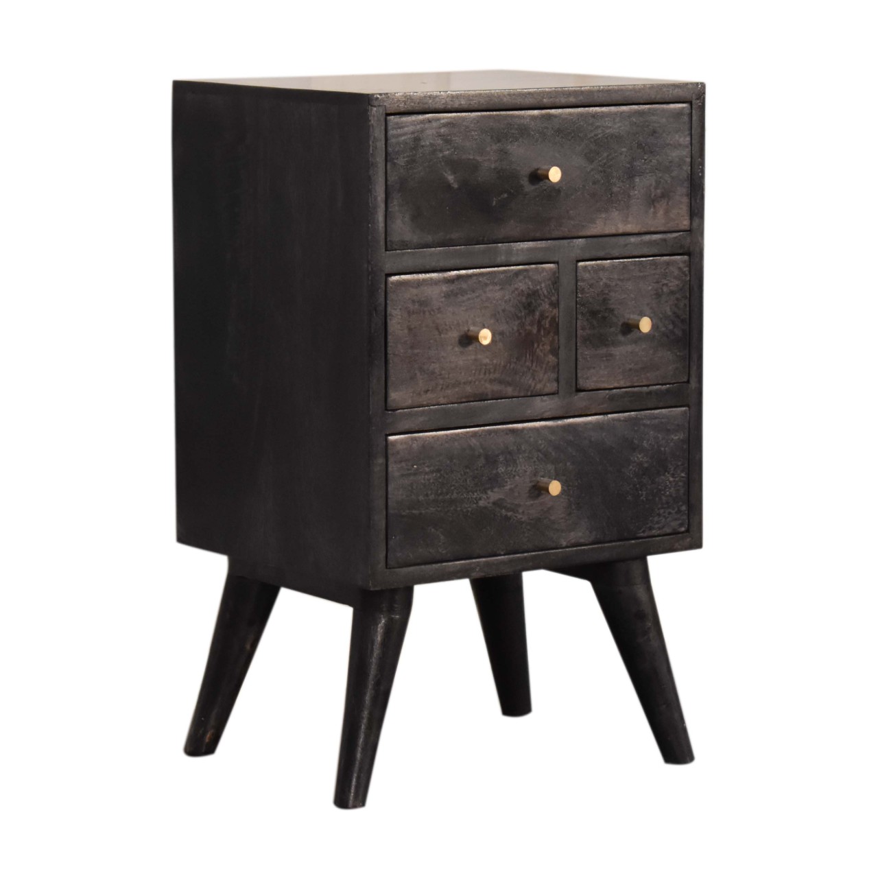 Multi Drawer Ash Black Bedside - Image 2