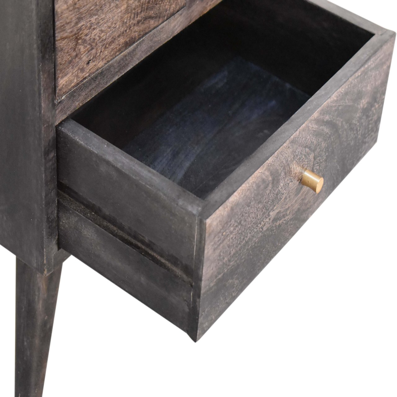 Multi Drawer Ash Black Bedside - Image 6