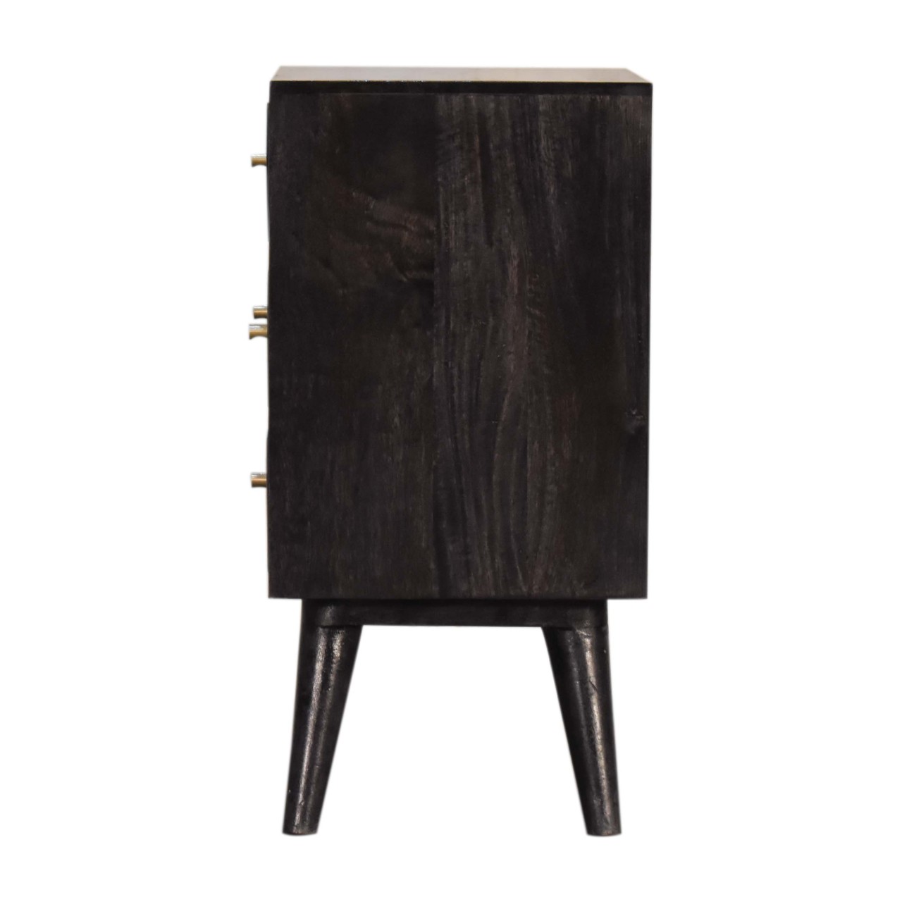Multi Drawer Ash Black Bedside - Image 8