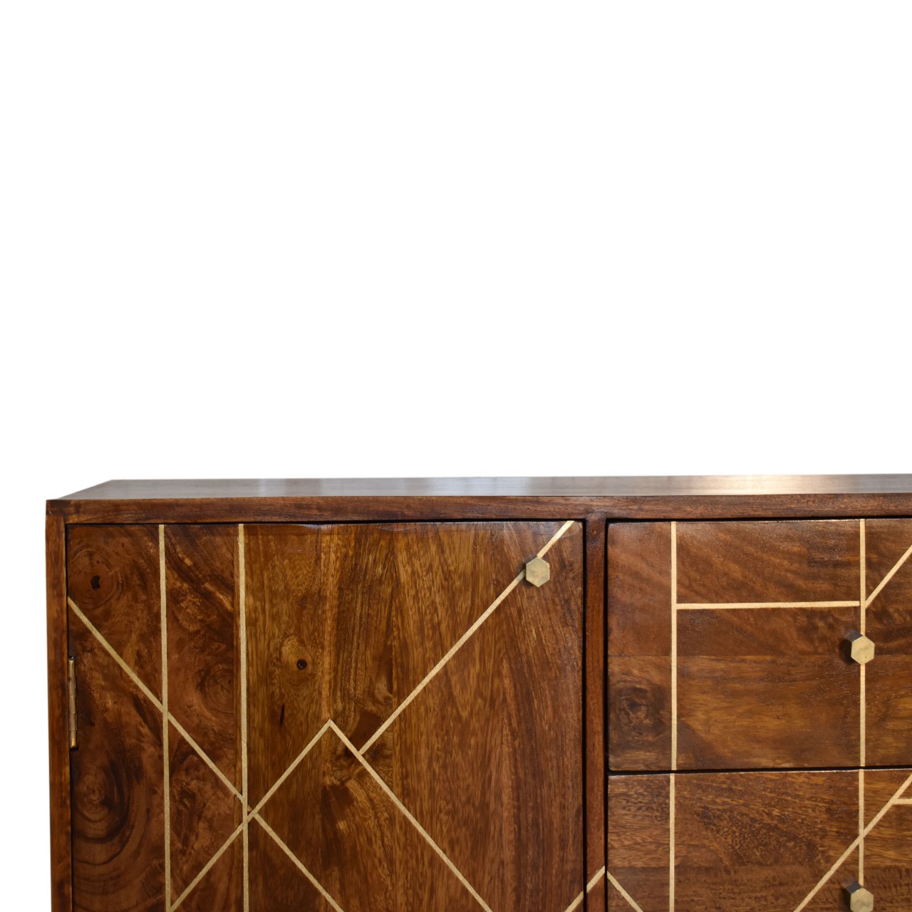 Chestnut Inlay Abstract Sideboard - Image 4