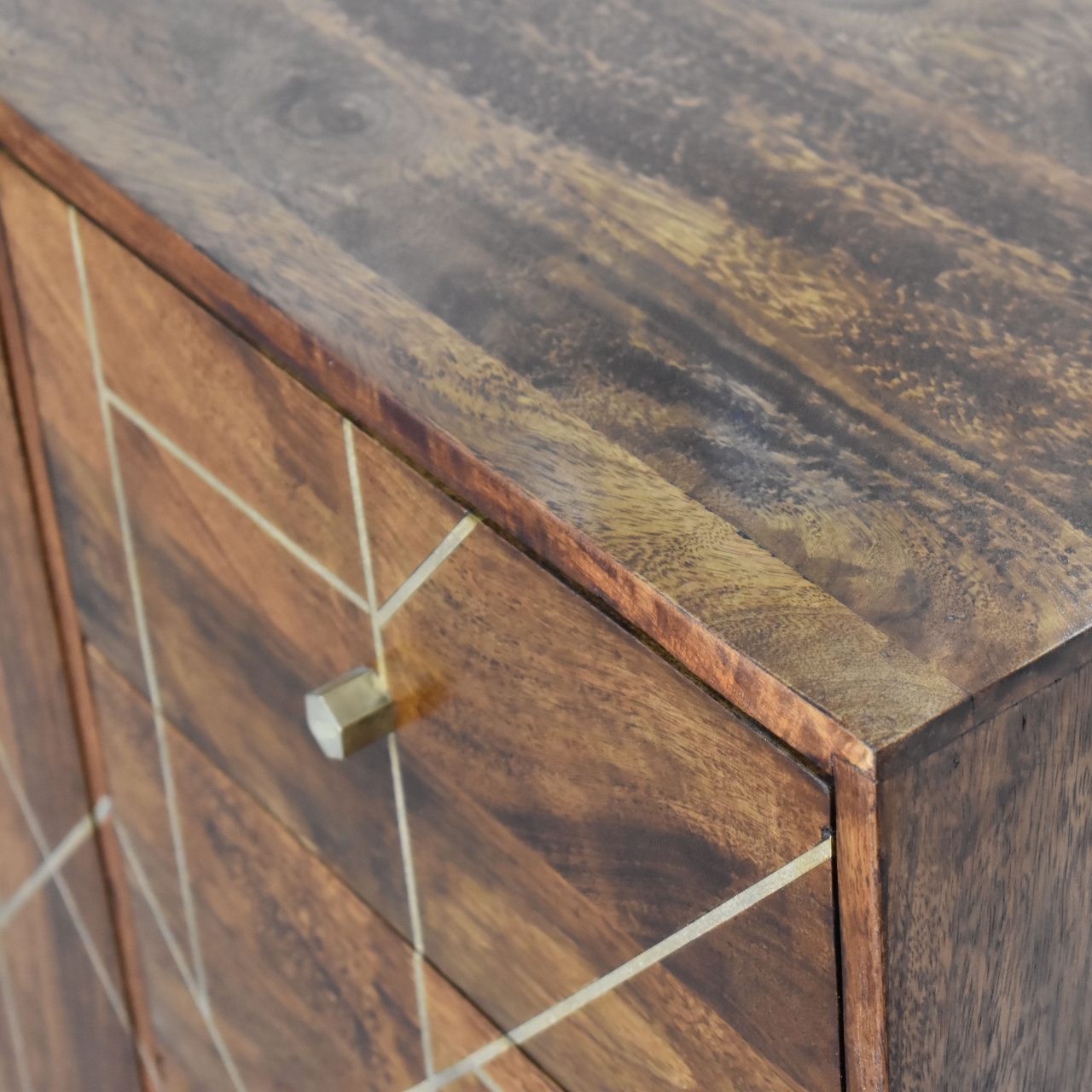 Chestnut Inlay Abstract Sideboard - Image 5