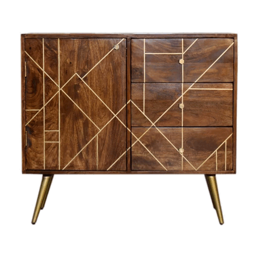 Chestnut Inlay Abstract Sideboard - Image 10