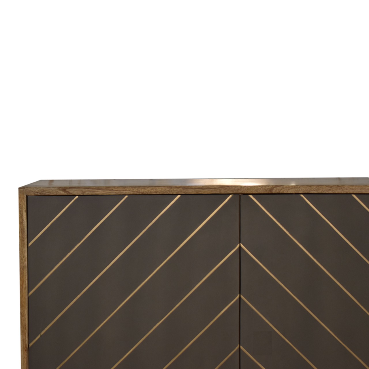 Cement Brass Inlay Cabinet - Image 4
