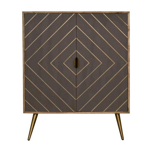 Cement Brass Inlay Cabinet - Image 10