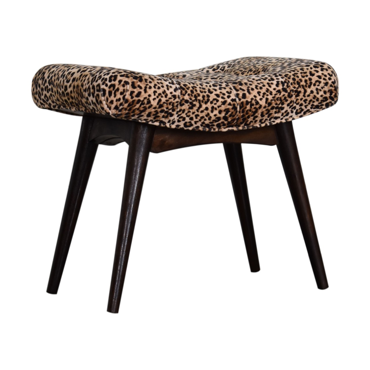 Leopard Print Curved Bench - Image 3