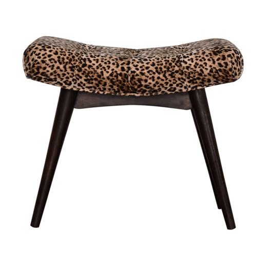 Leopard Print Curved Bench - Image 9