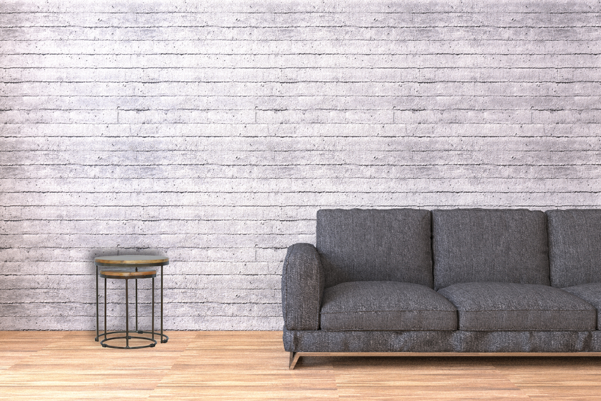 Round Stool Set of 2 with Iron Base - Image 10