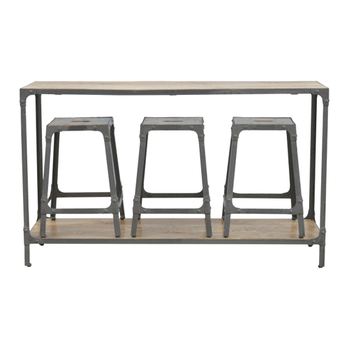 Hallway Console with 3 Stools - Image 10