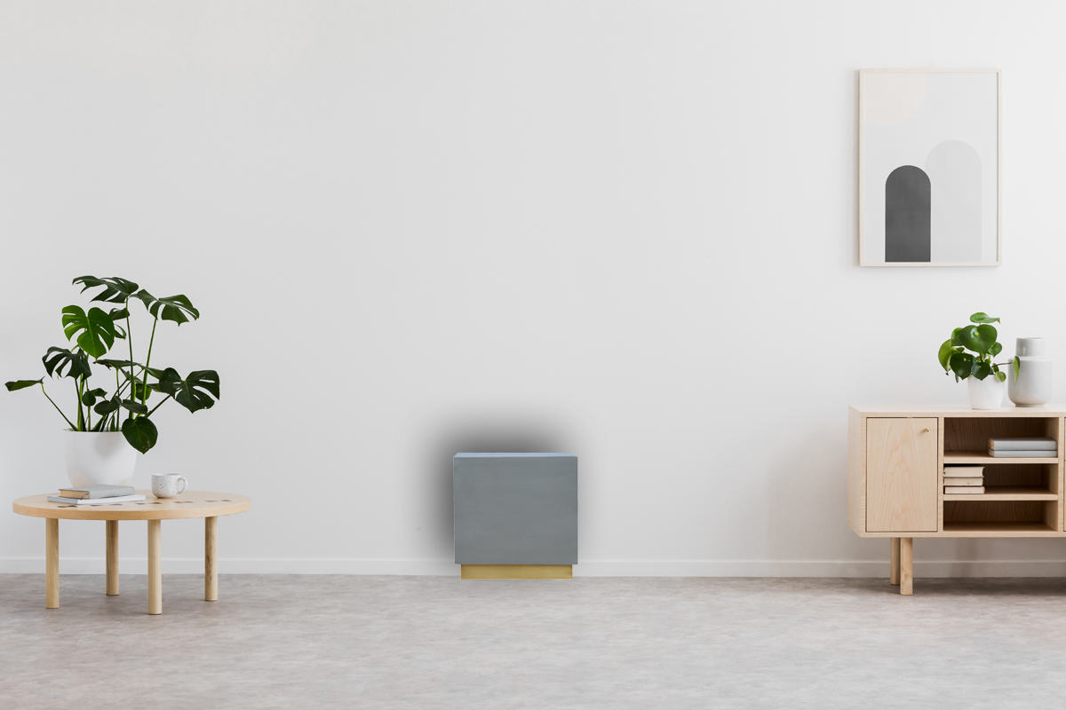 Cement Footstool with Gold Base - Image 8