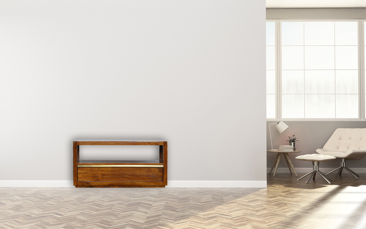 Gold Bar Chestnut TV Unit - Image 11