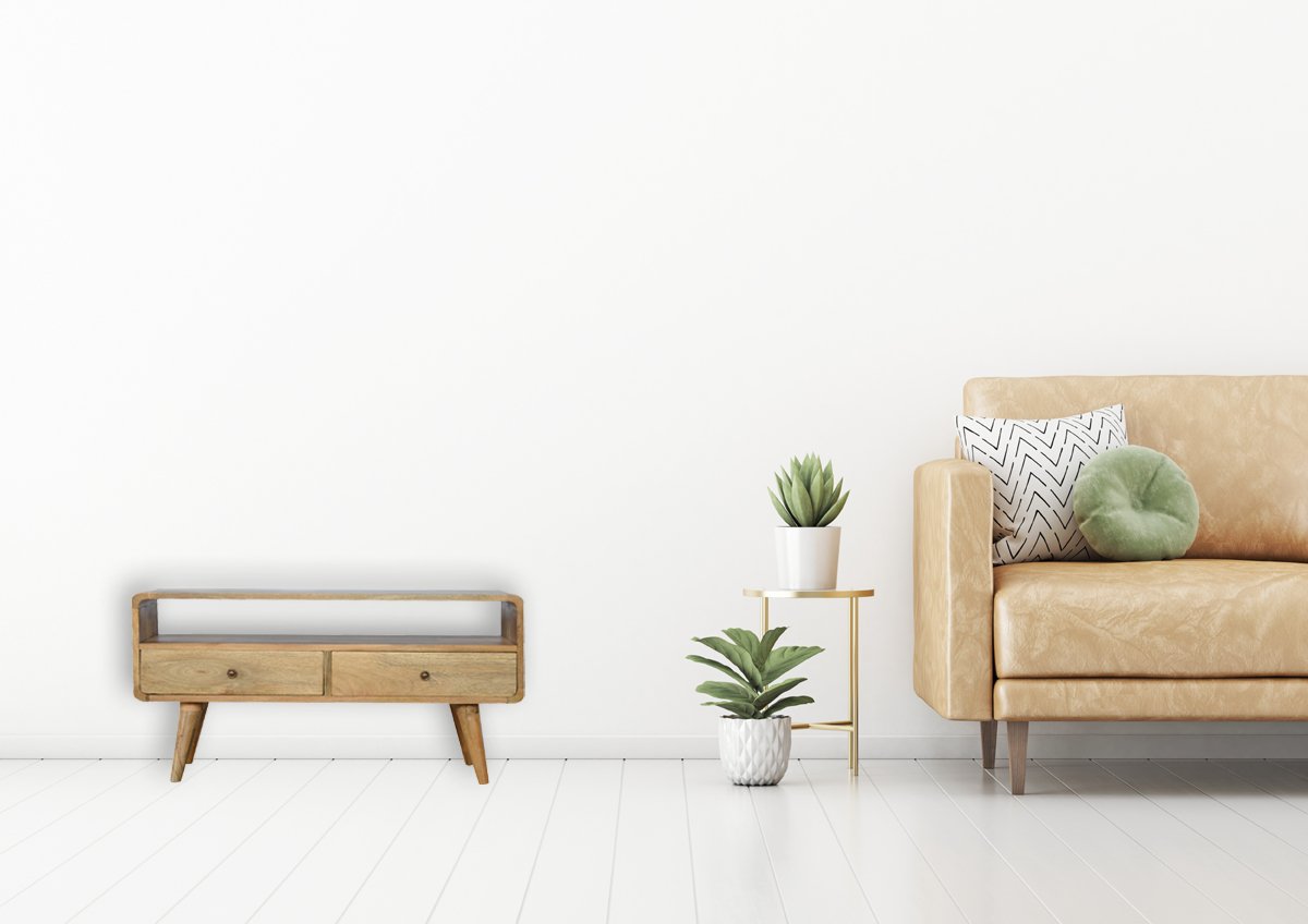 Curved Oak-ish Media Unit - Image 12