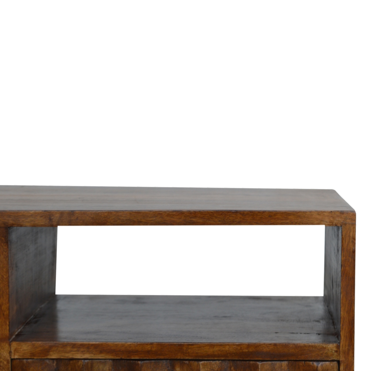 Chestnut Pineapple Carve Media Unit - Image 4