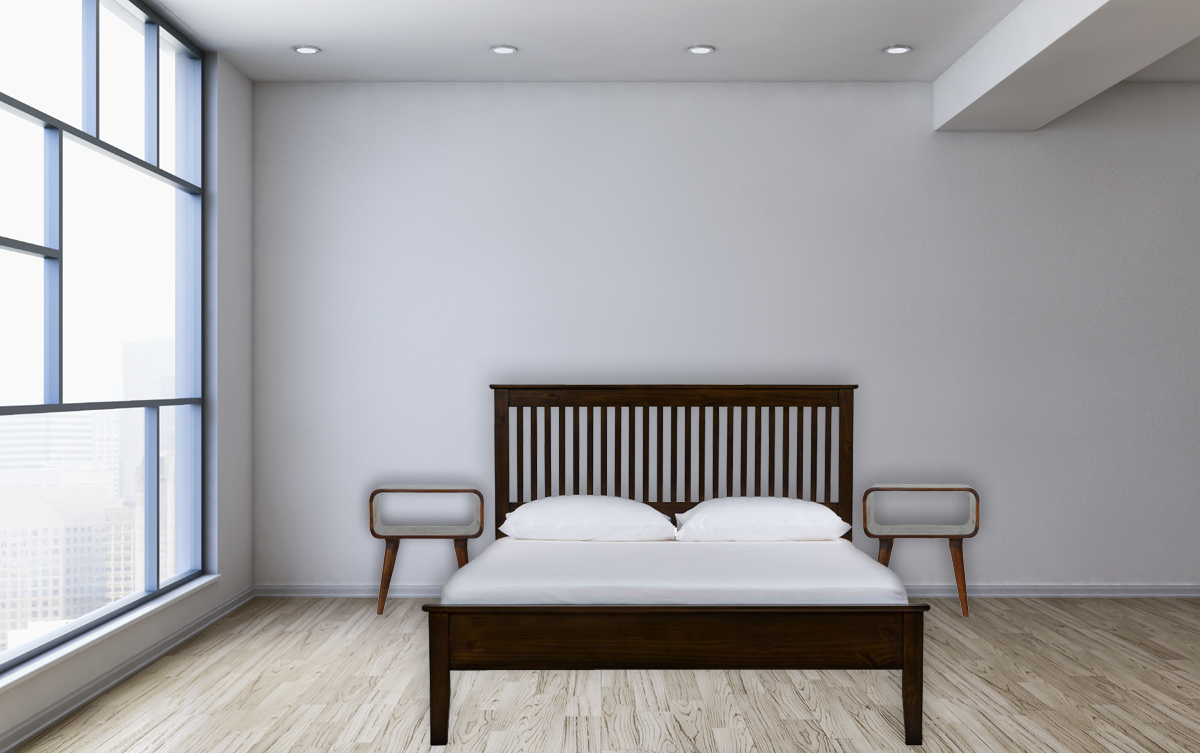 Curved Open Chestnut Bedside - Image 11