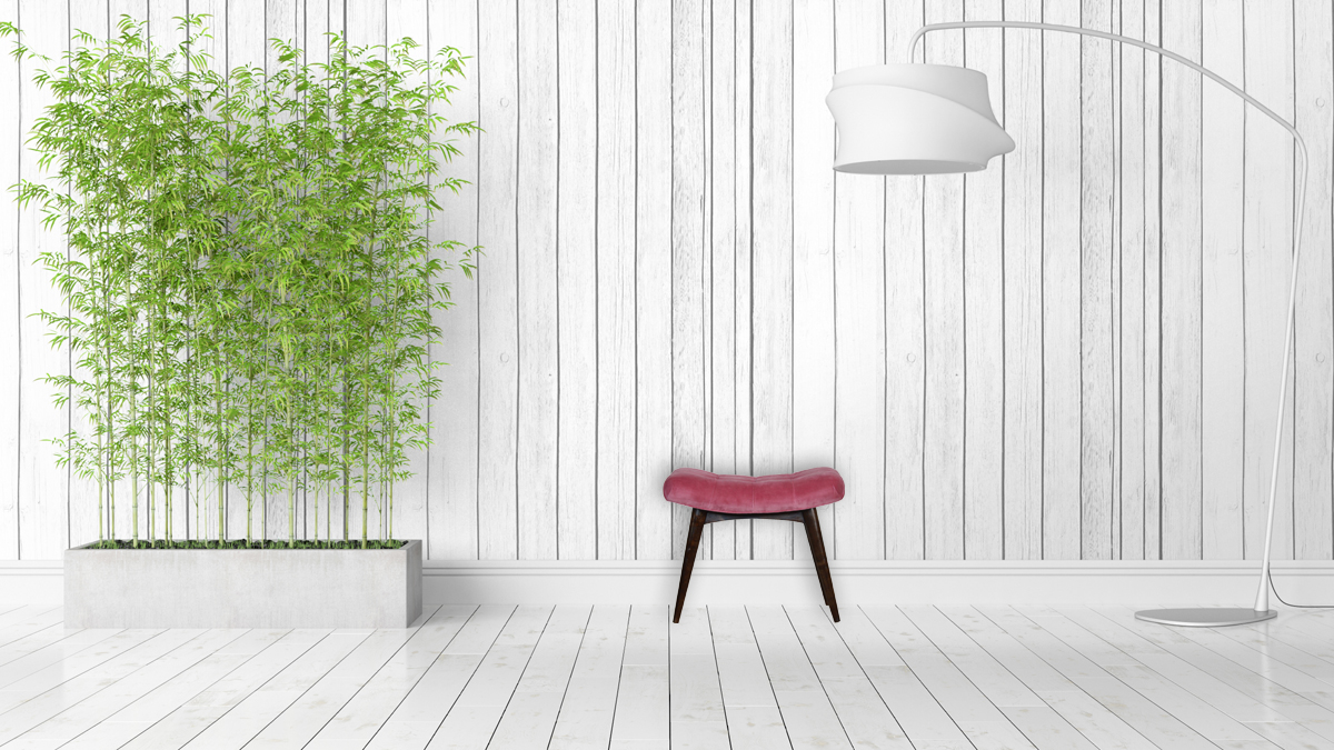 Pink Cotton Velvet Curved Bench - Image 12