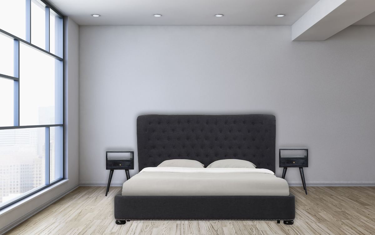 Mini Ash Black Bedside - Image 11