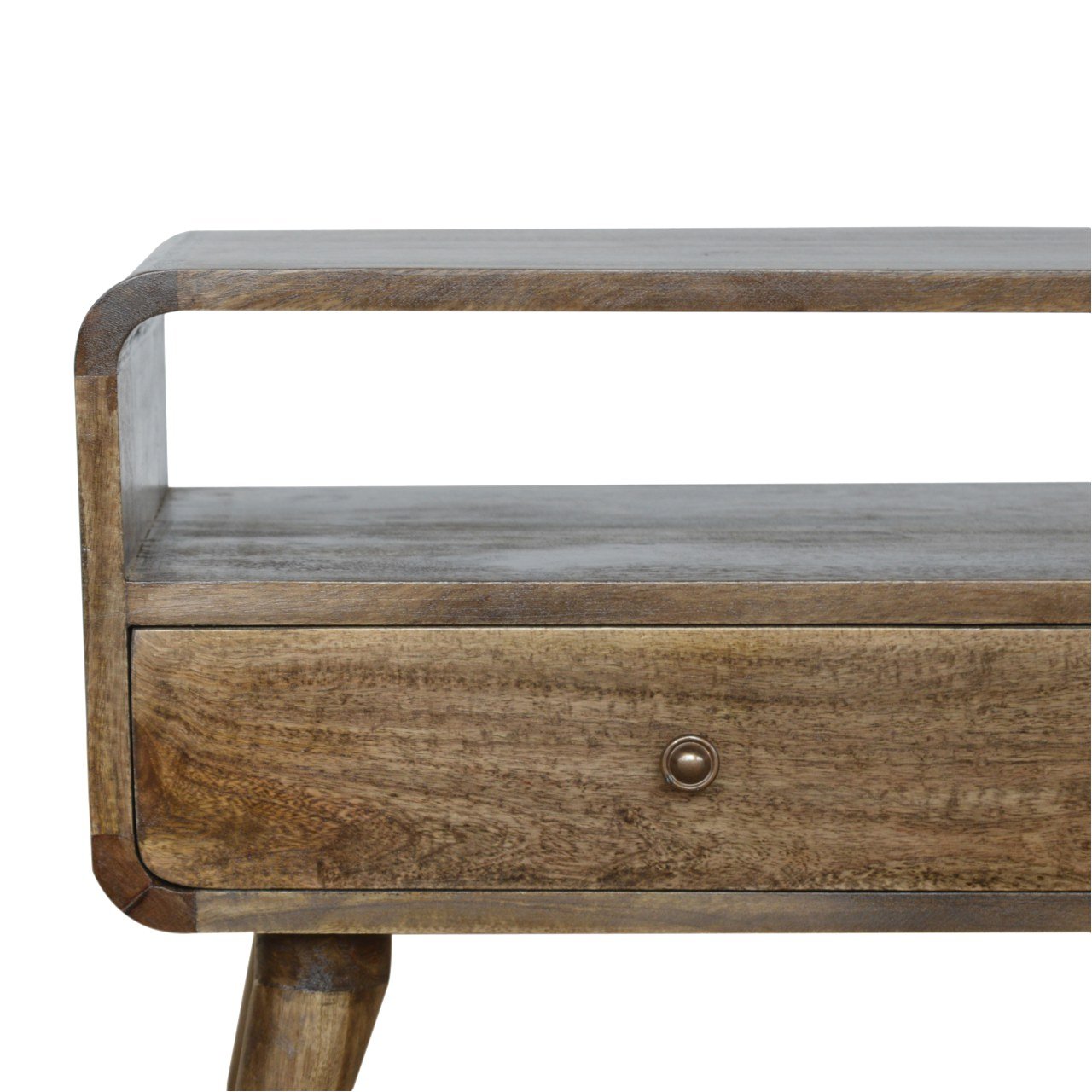 Curved Grey Washed Media Unit - Image 5