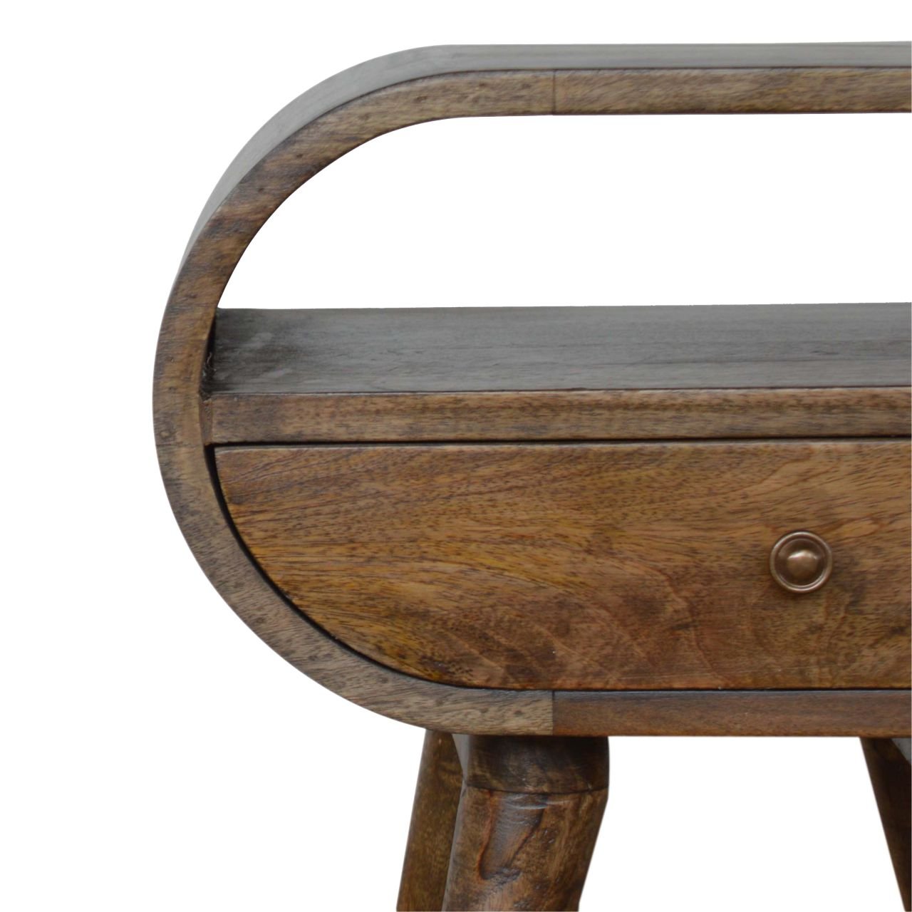 Grey Washed Circular Bedside - Image 4