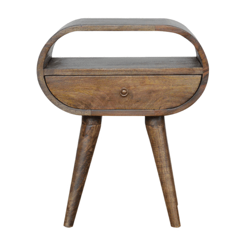 Grey Washed Circular Bedside - Image 10