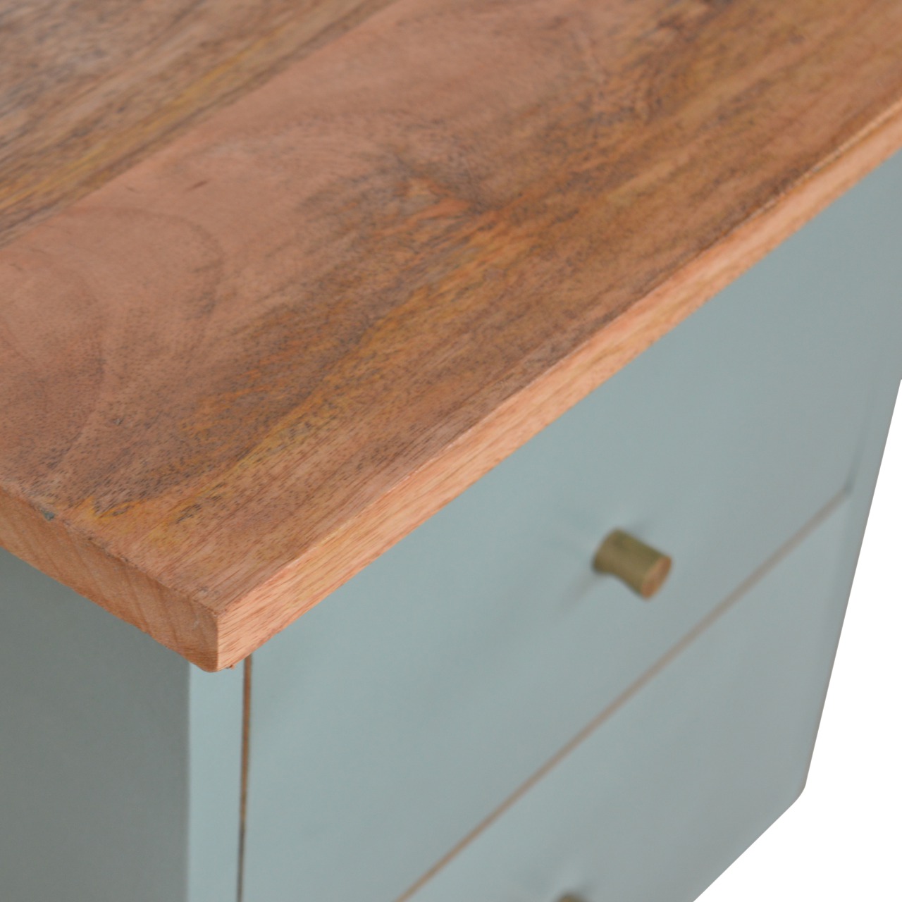 Green Hand Painted Bedside - Image 4