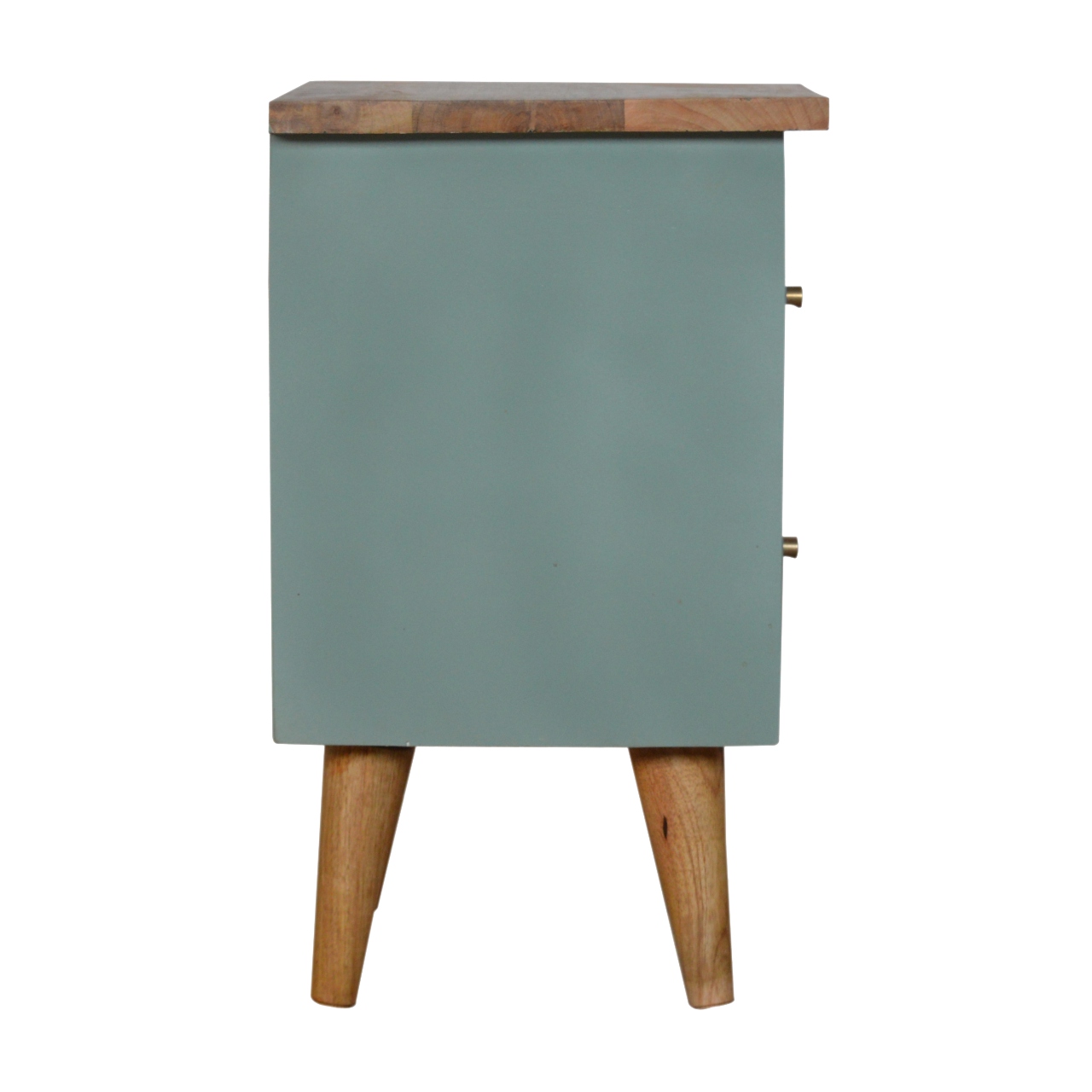 Green Hand Painted Bedside - Image 8