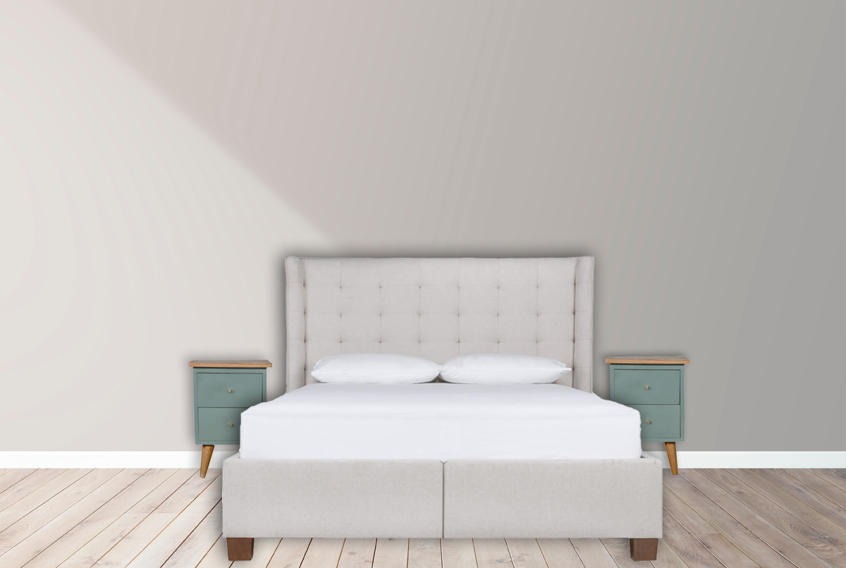 Green Hand Painted Bedside - Image 12