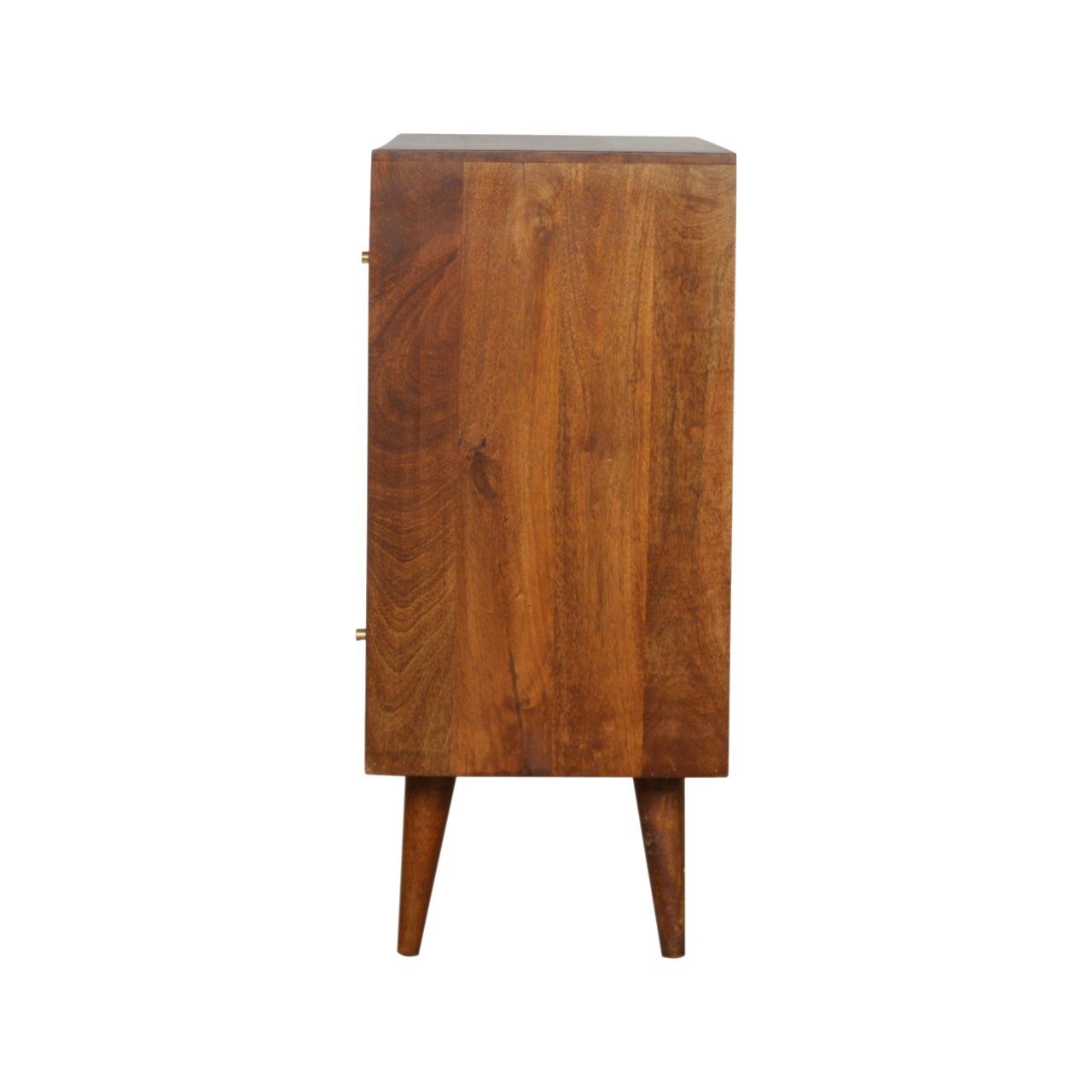 Tile Carved Chestnut Chest - Image 9