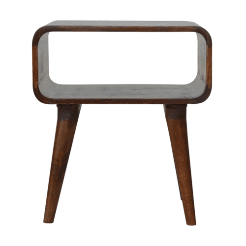 Curved Open Chestnut Bedside - Image 10