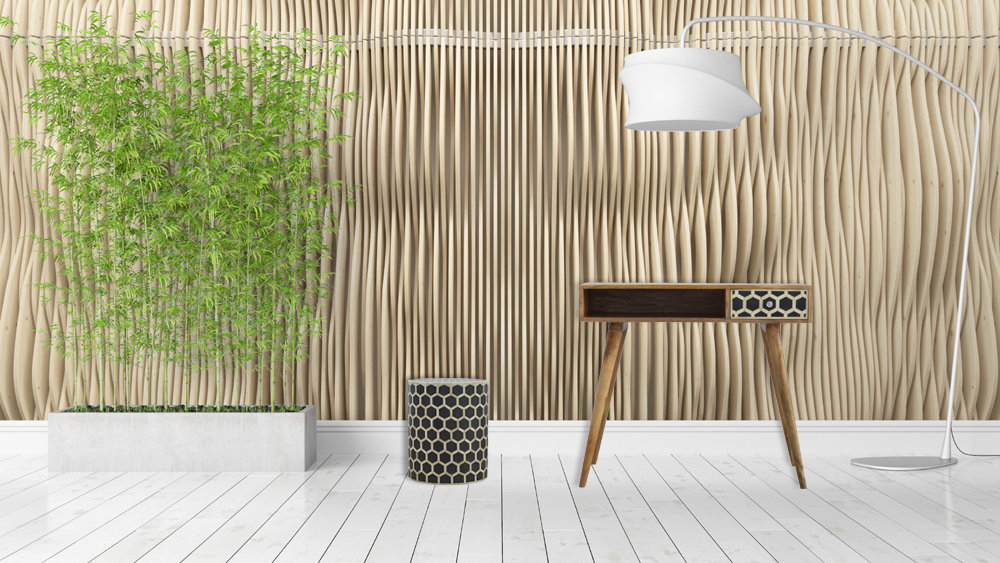 Bone Inlay Occasional Stool - Image 8