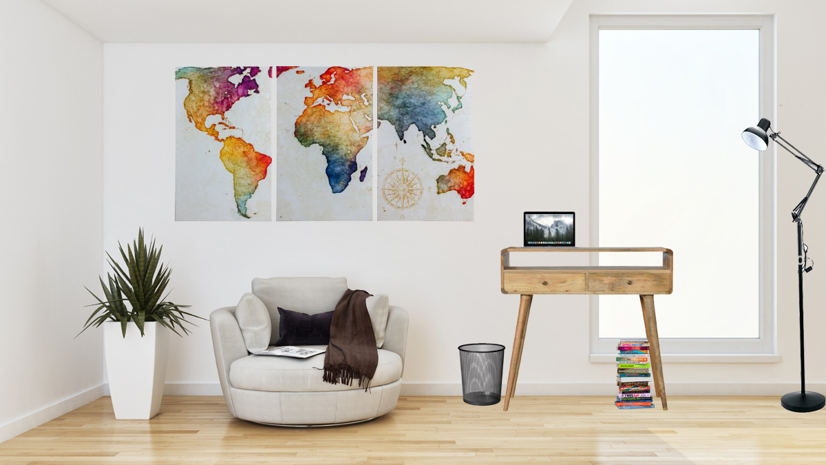 Curved Oak-ish Console Table - Image 11