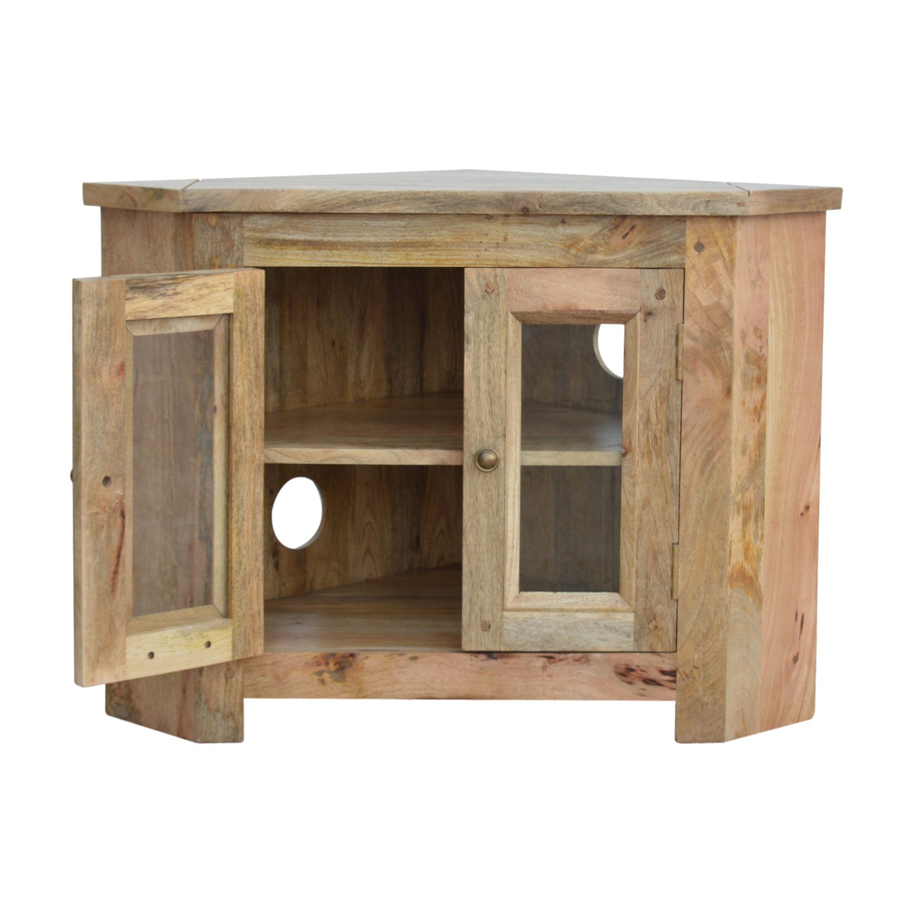 Granary 2 Door Corner TV Cabinet - Image 4