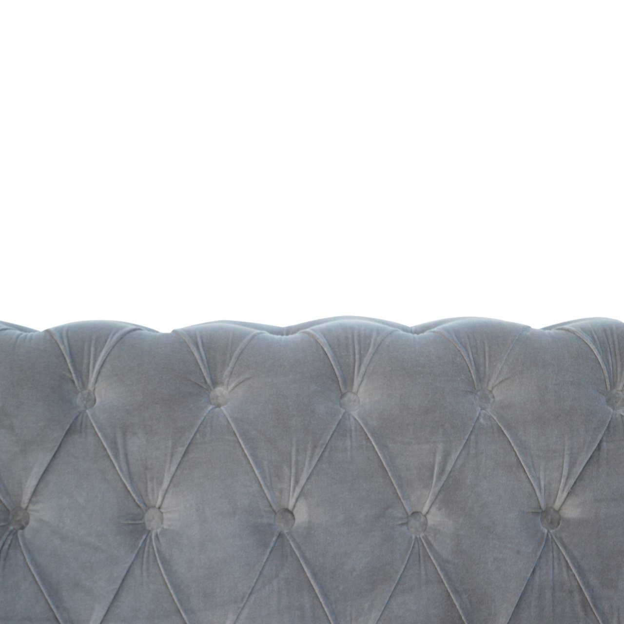 Grey Velvet Chesterfield Sofa - Image 4