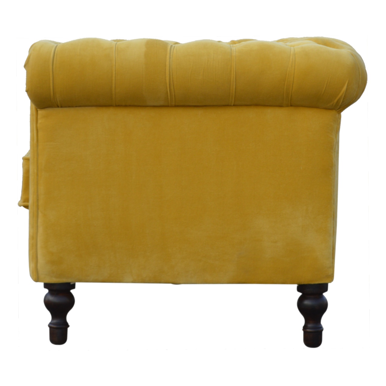 Mustard Velvet Chesterfield Sofa - Image 8