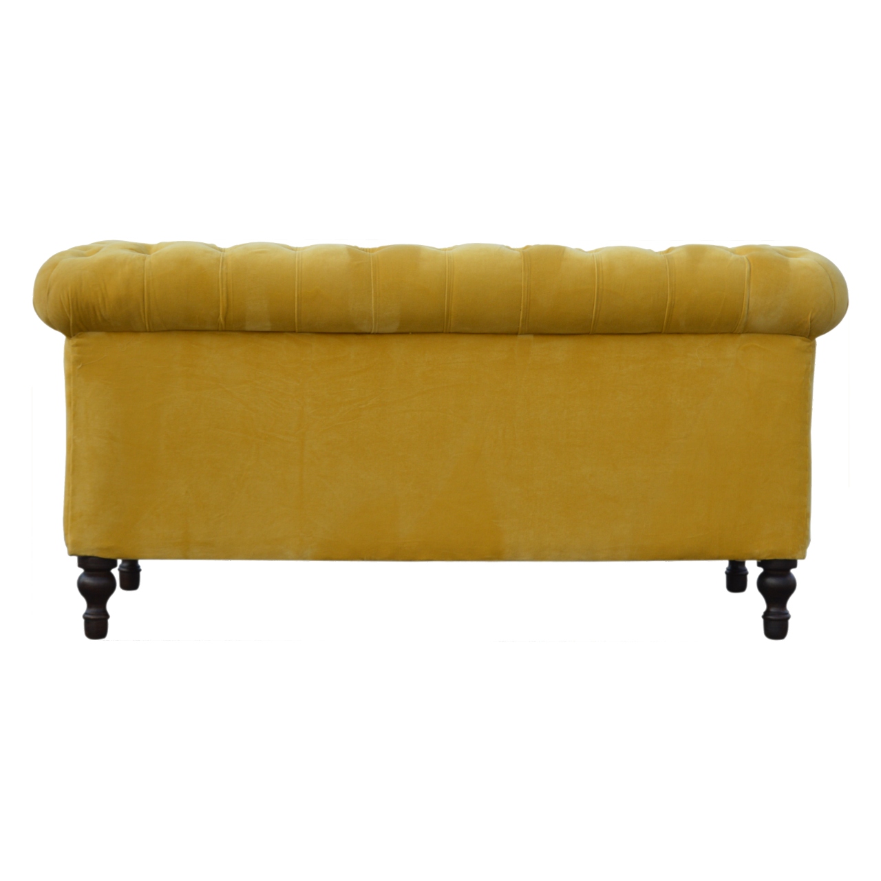 Mustard Velvet Chesterfield Sofa - Image 9