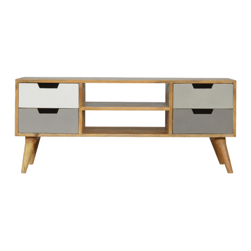 Grey Painted Open TV Unit - Image 10