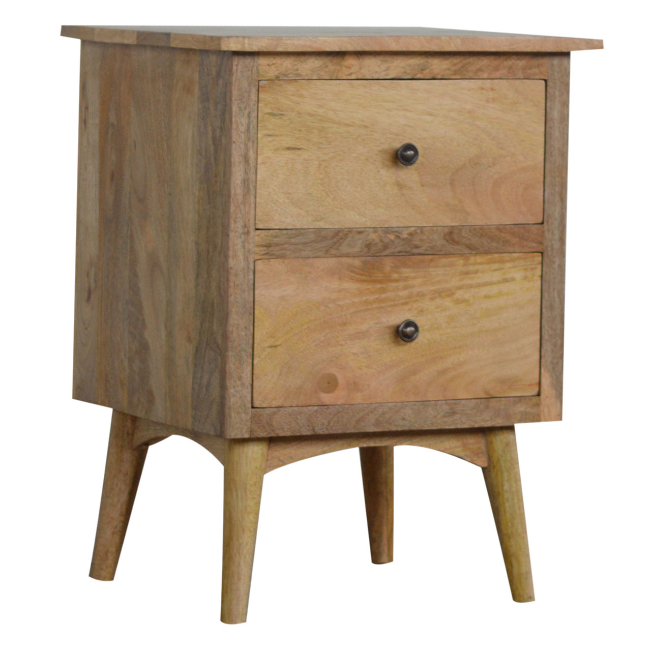 Nordic Style Bedside with 2 Drawers - Image 2