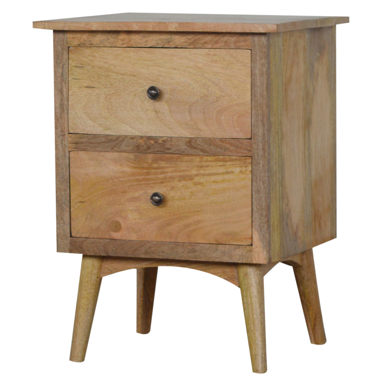 Nordic Style Bedside with 2 Drawers - Image 3