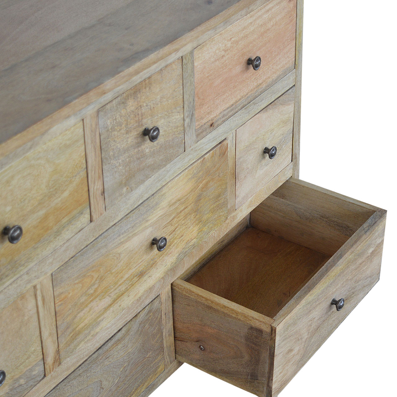 Oak-ish Solid Wood 8 Drawer Chest - Image 6