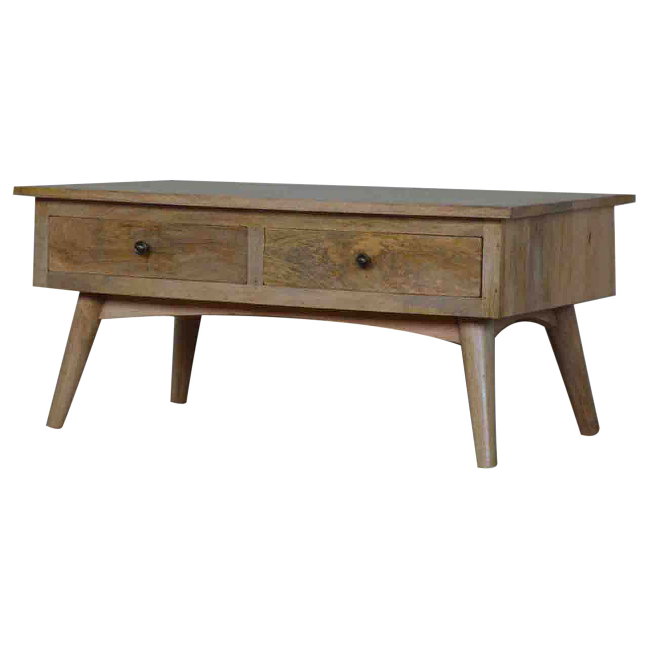 Nordic Style 2 Drawer Coffee Table - Image 2
