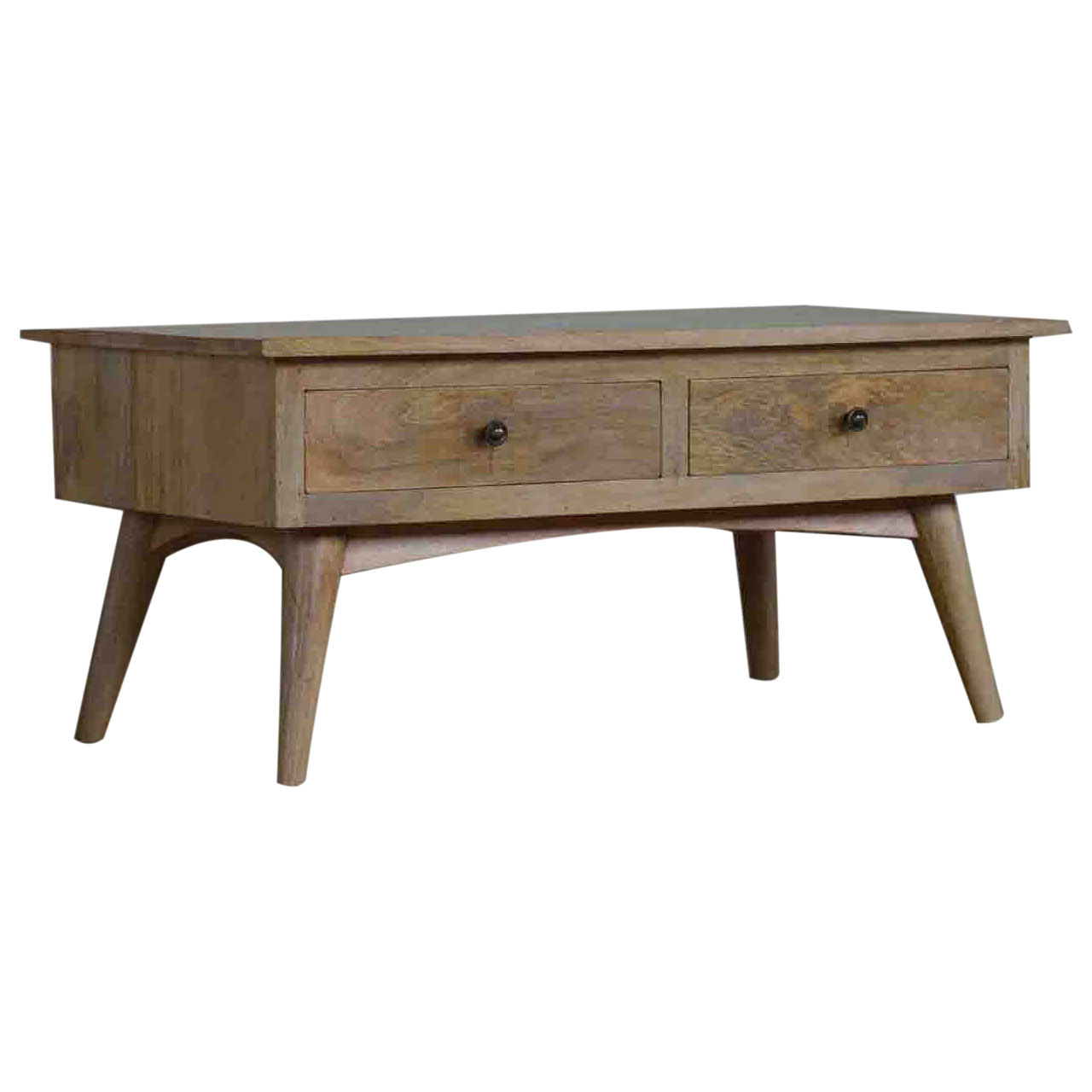 Nordic Style 2 Drawer Coffee Table - Image 3