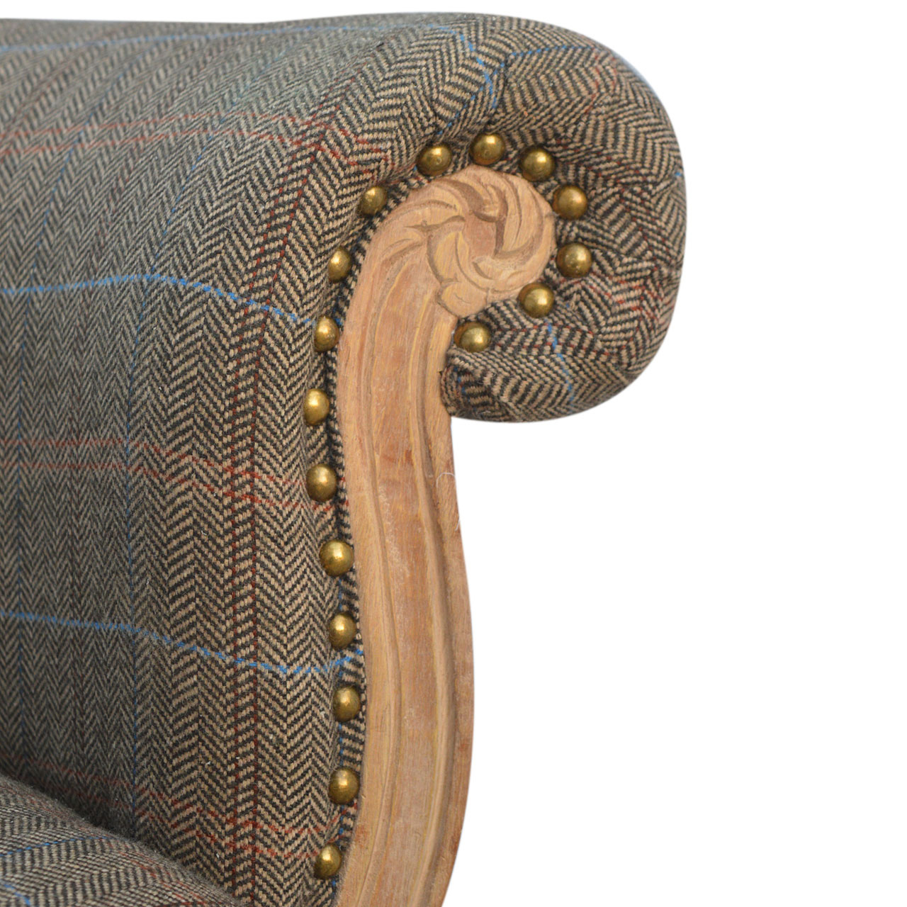 Multi Tweed Studded Chair - Image 3