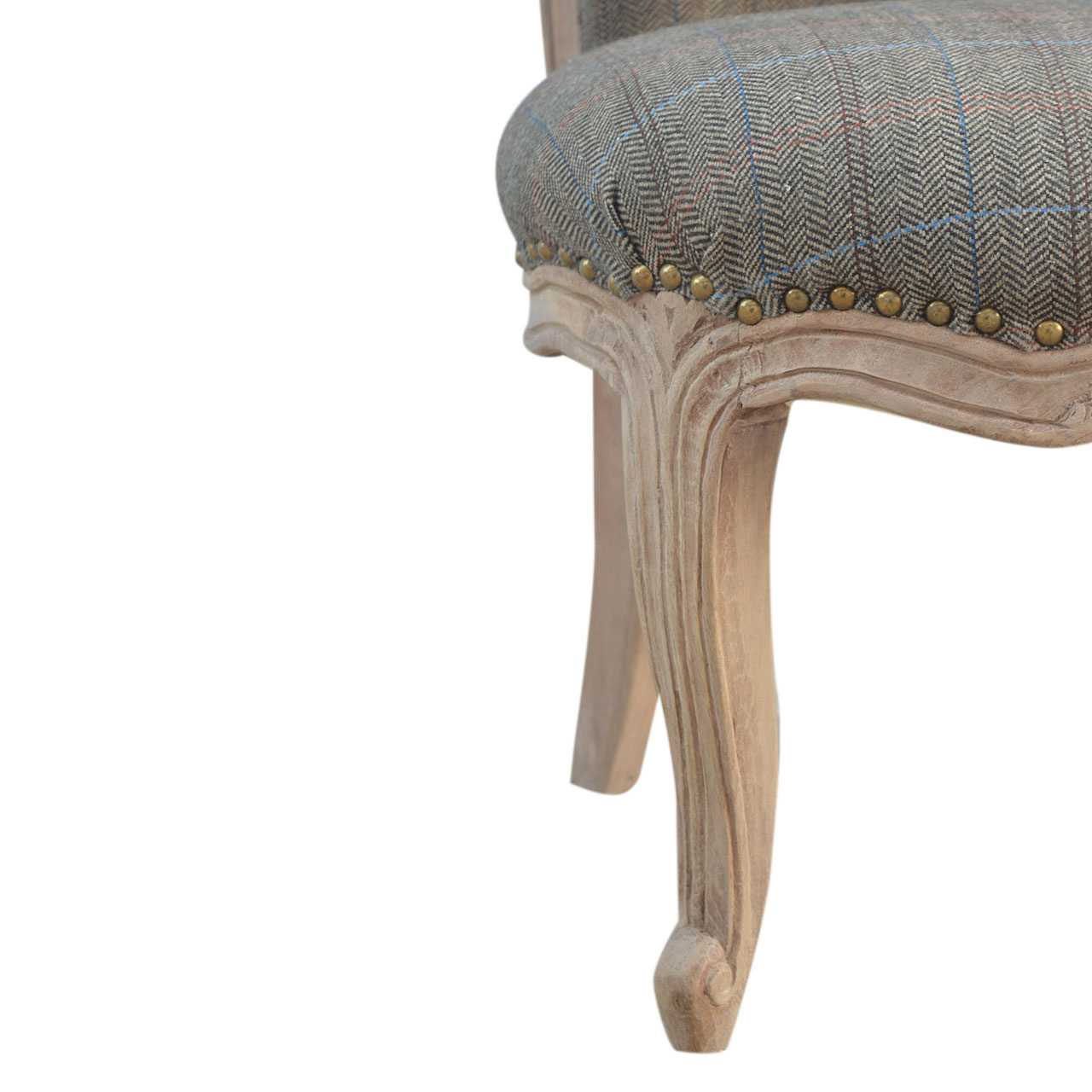 Multi Tweed Studded Chair - Image 5