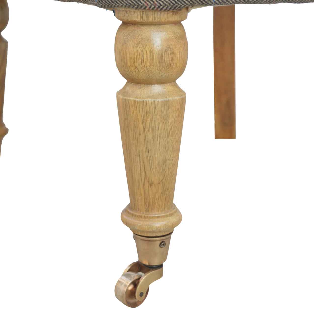 Small Multi Tweed Accent Chair - Image 7