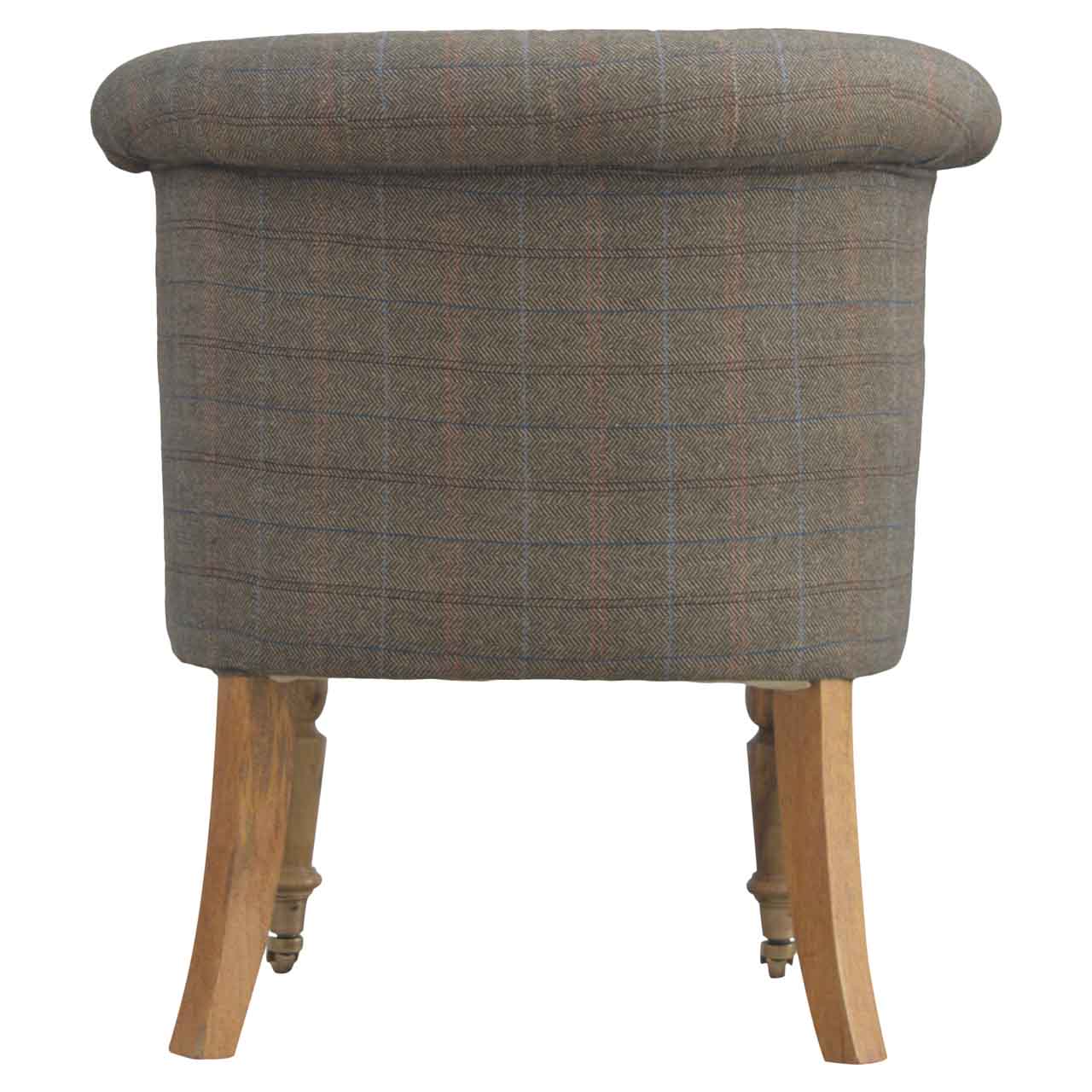 Small Multi Tweed Accent Chair - Image 10
