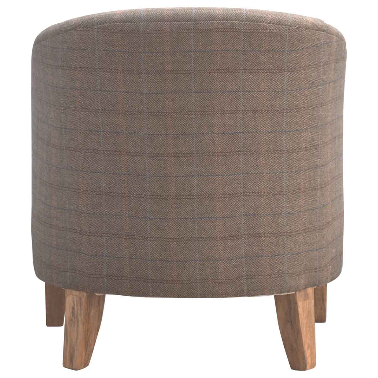 Upholstered Tweed Tub Chair - Image 8