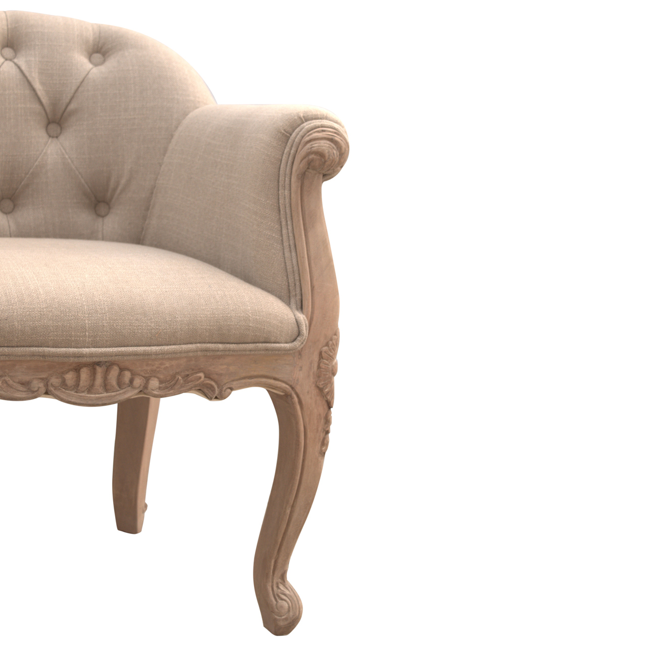 French Style Deep Button Chair - Image 4