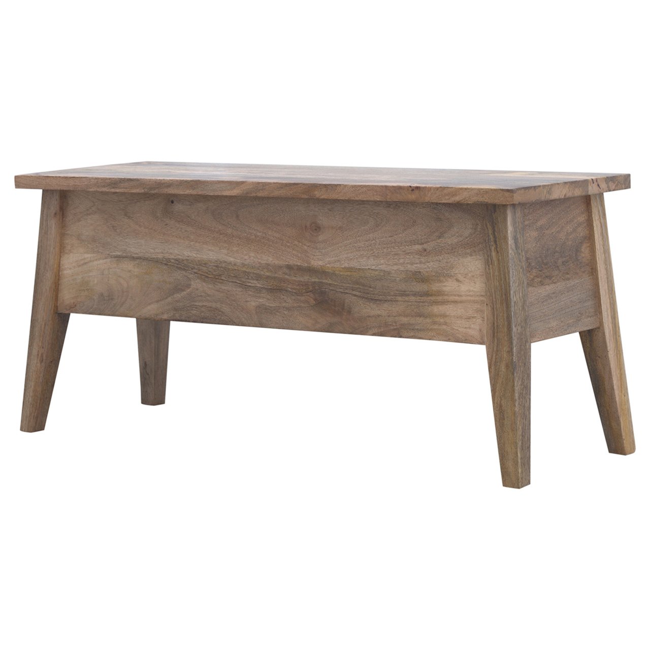 Solid Wood Lid Up Storage Bench - Image 3