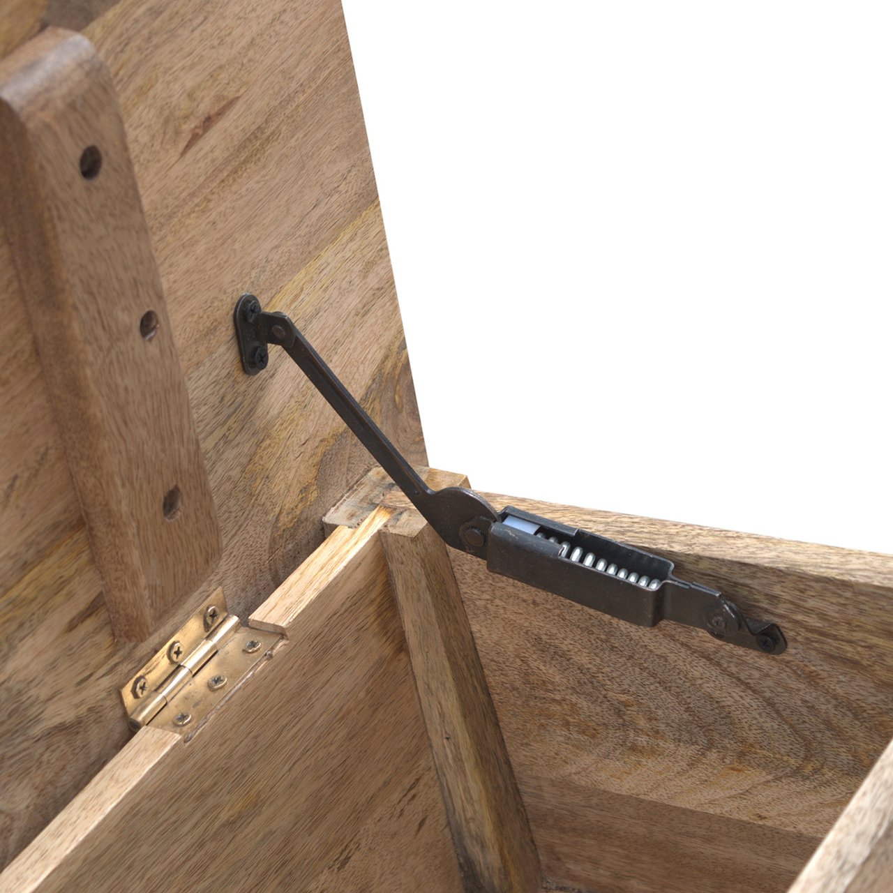 Solid Wood Lid Up Storage Bench - Image 5