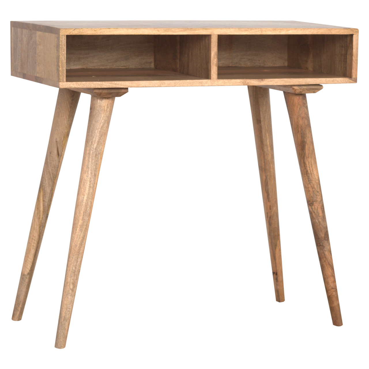 Oak-ish Open Shelf Writing Desk - Image 2